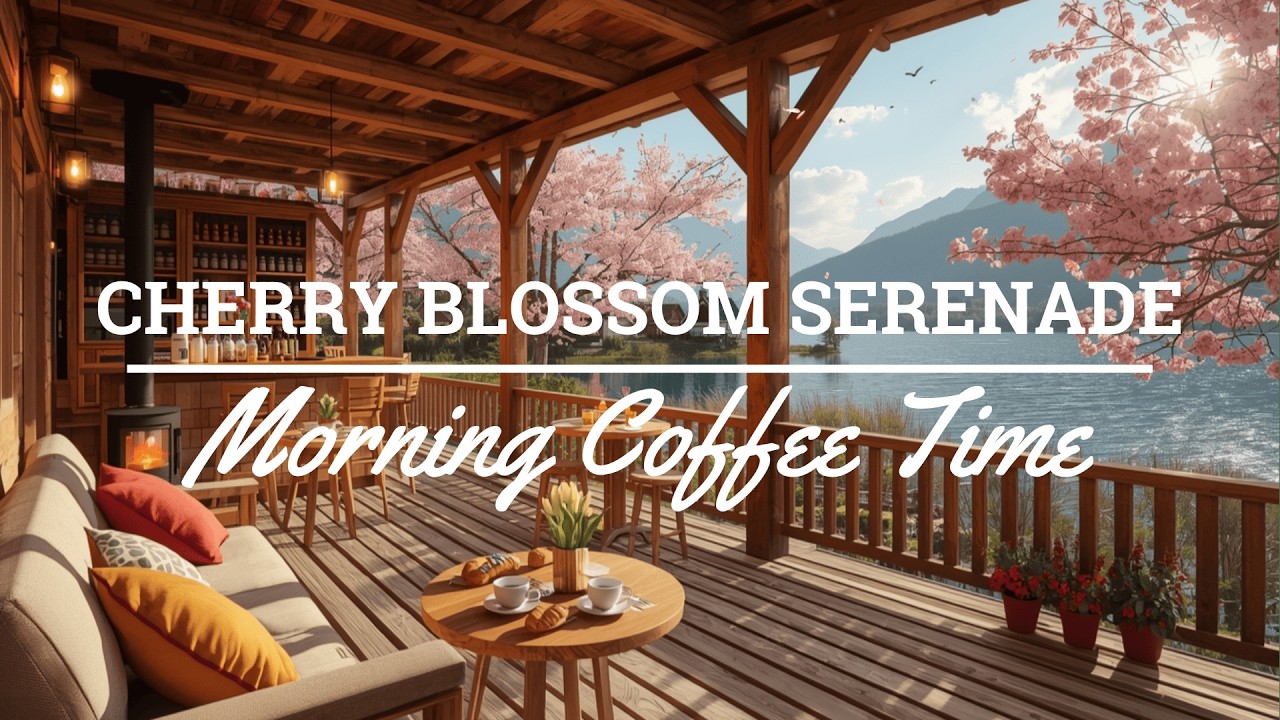 Smooth Spring Jazz Music to Study 🌸 Cozy Coffee Shop Ambience with Relaxing Jazz Instrumental Music
