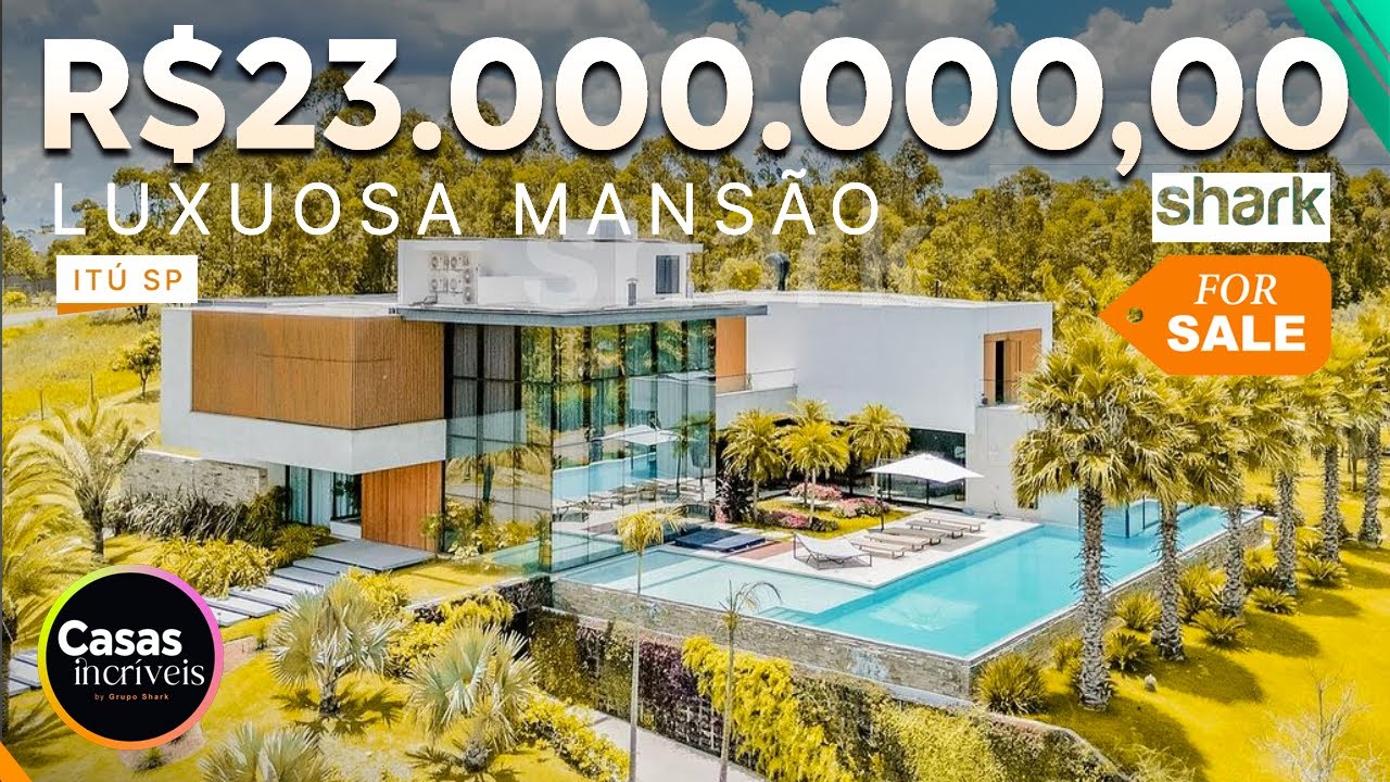 MANSÃO CINEMATOGRÁFICA DE R$23.000.000,00 | Conta com 1450 m² de área construída | Muitoo Luxoo!