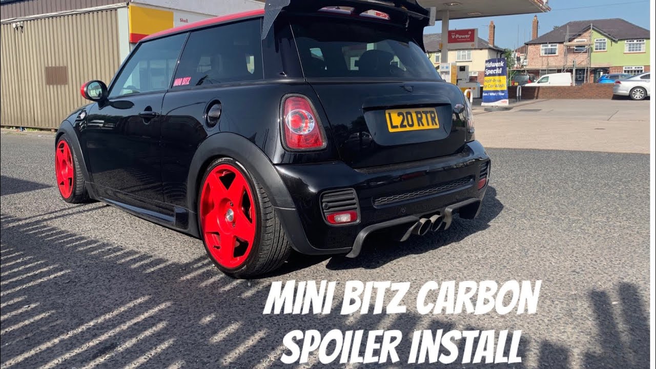 Mini Bitz Carbon Fibre Spoiler Install - JCW COOPER S R56 Gen 2