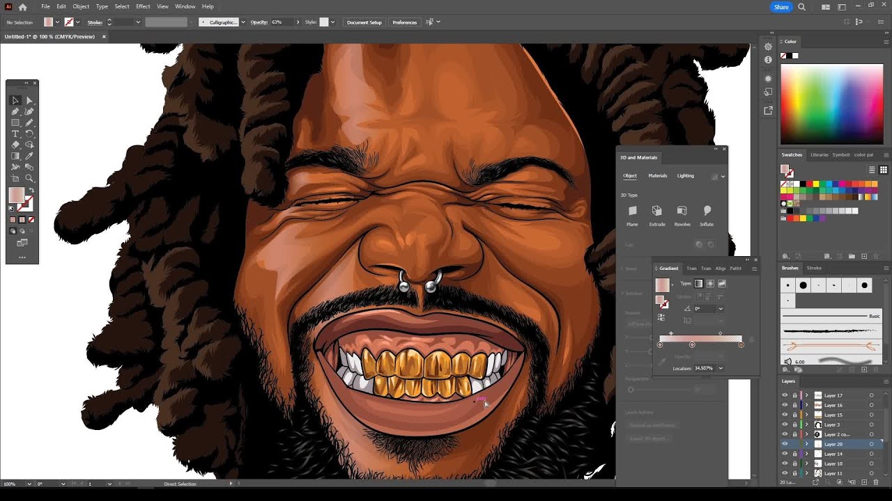 Syrup Vector Art | Adobe Illustrator Tutorial