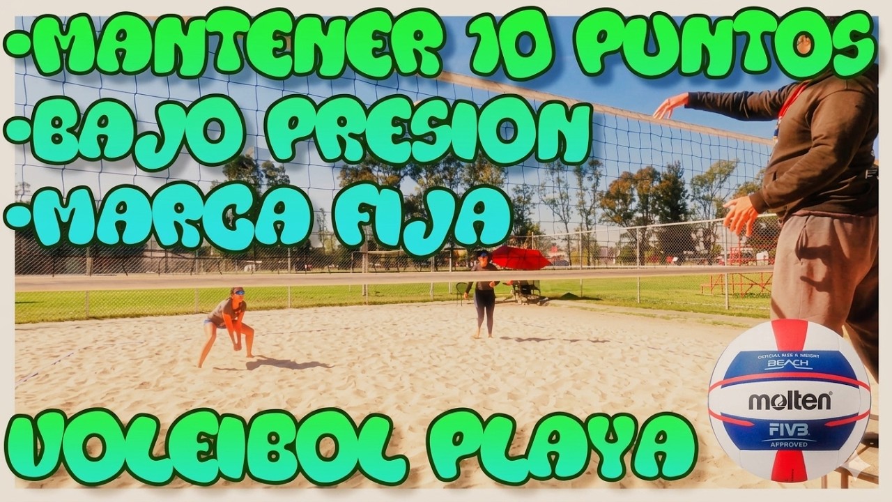 MANTENER 10 PUNTOS BAJO PRESION - GRATIS VOLEIBOL PLAYA EN ESPAÑOL #volleyball #sports #shorts