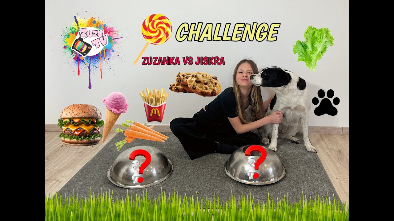 ZUZANKA VS JISKRA! 😆🍔🥕 Kdo získá lepší jídlo?! 🍟🐶