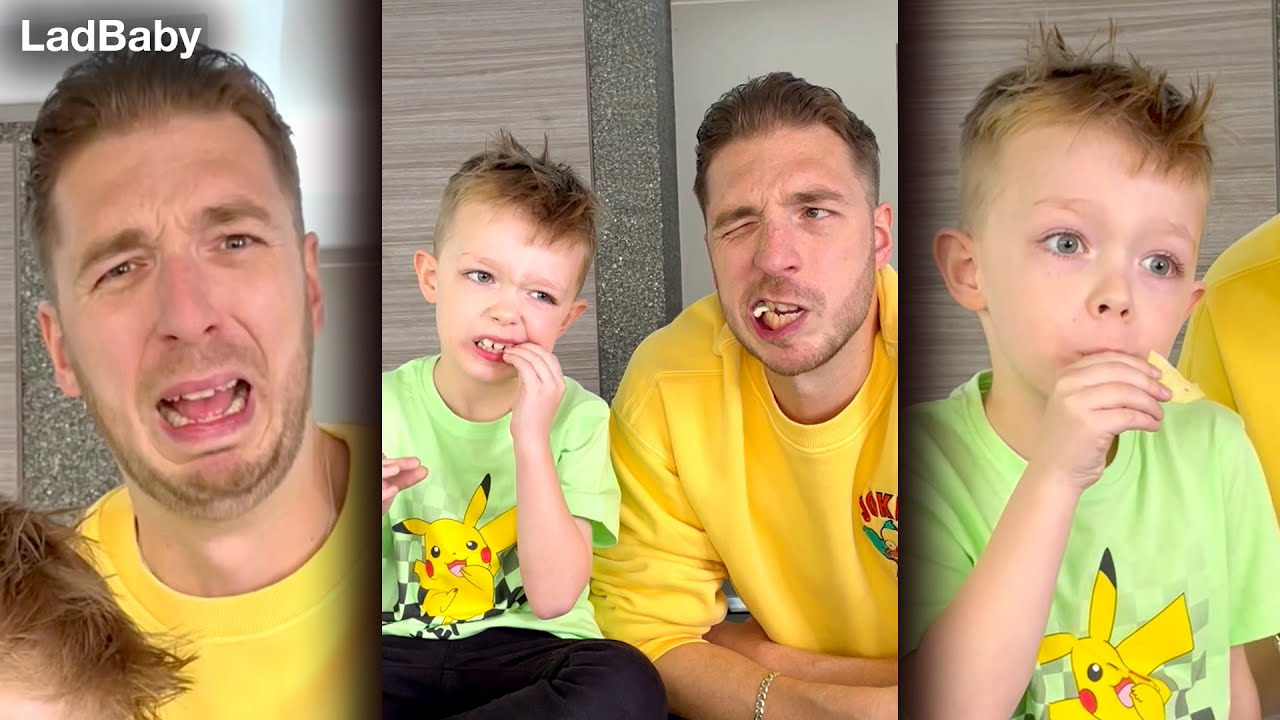 Father & Son hilarious reaction to Oriental Snacks 🍬