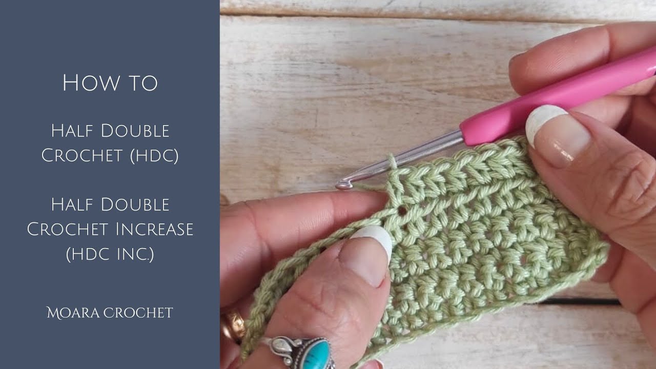 How to: Half Double Crochet (hdc) | Half Double Crochet Increase (hdc inc.) #crochet #howtocrochet