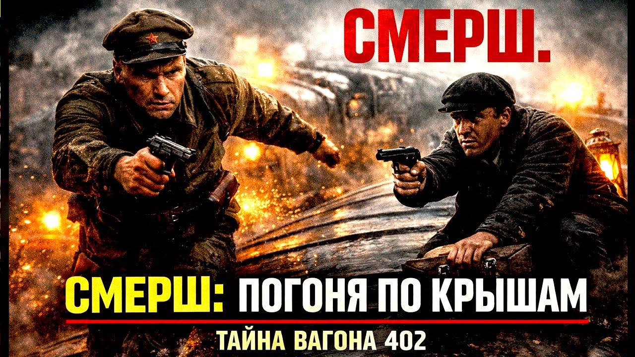 СМЕРШ: ПОГОНЯ ПО КРЫШАМ ВАГОНОВ И ТАЙНА ВАГОНА 402. КОГДА ВРАГ ПРЯЧЕТСЯ ПОД ЛИЦОМ СКРОМНОГО СТАРИКА