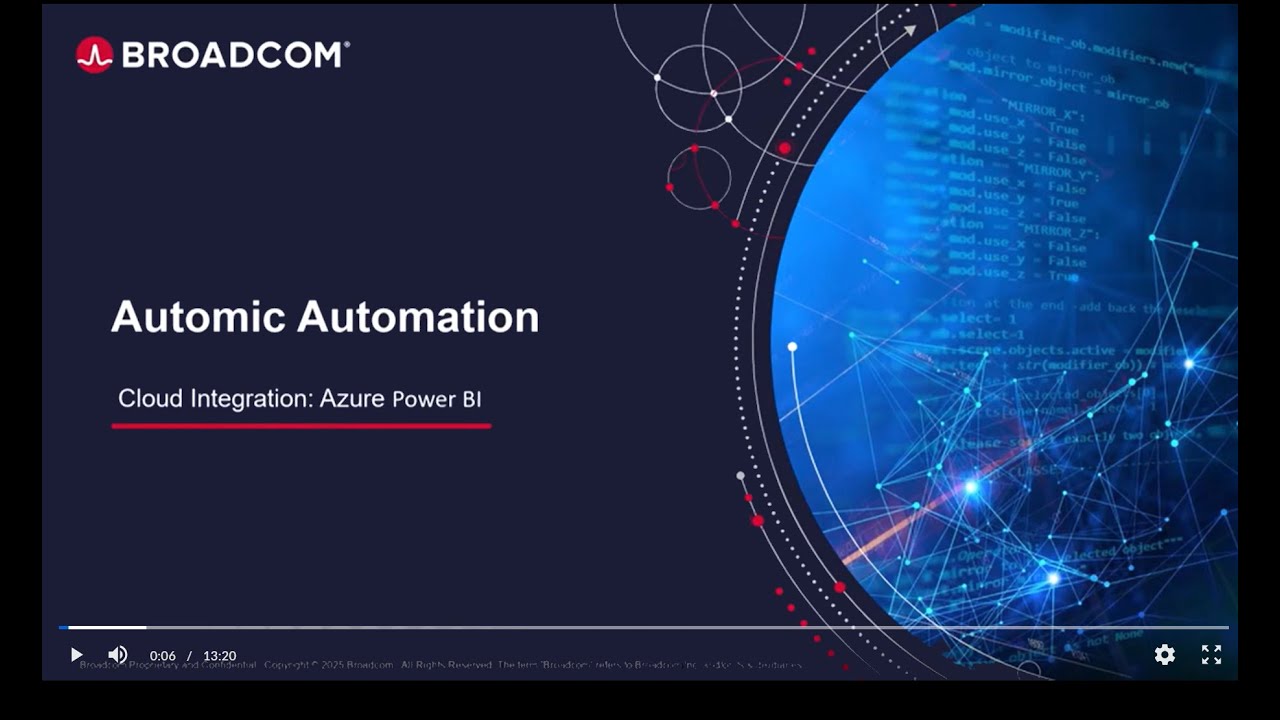 Automic Automation Cloud Integration: Azure Power BI Integration