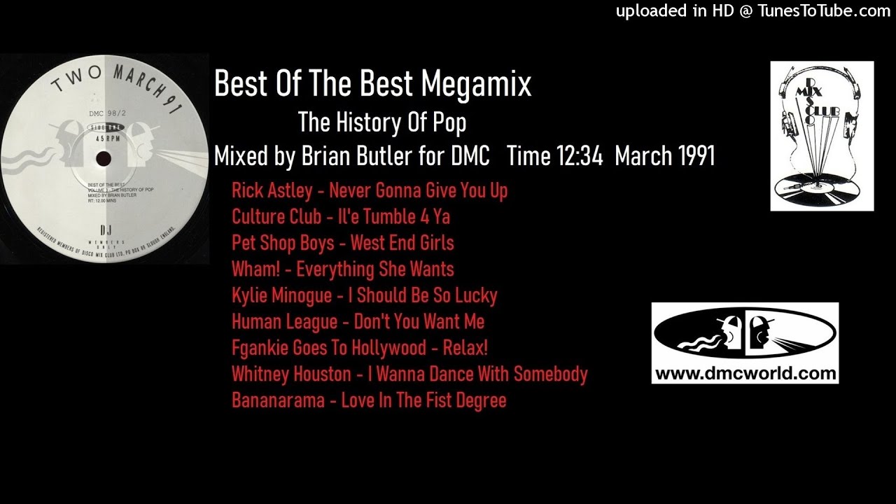 The History Of Pop Megamix (DMC Mix by Brian Butler March 1991)