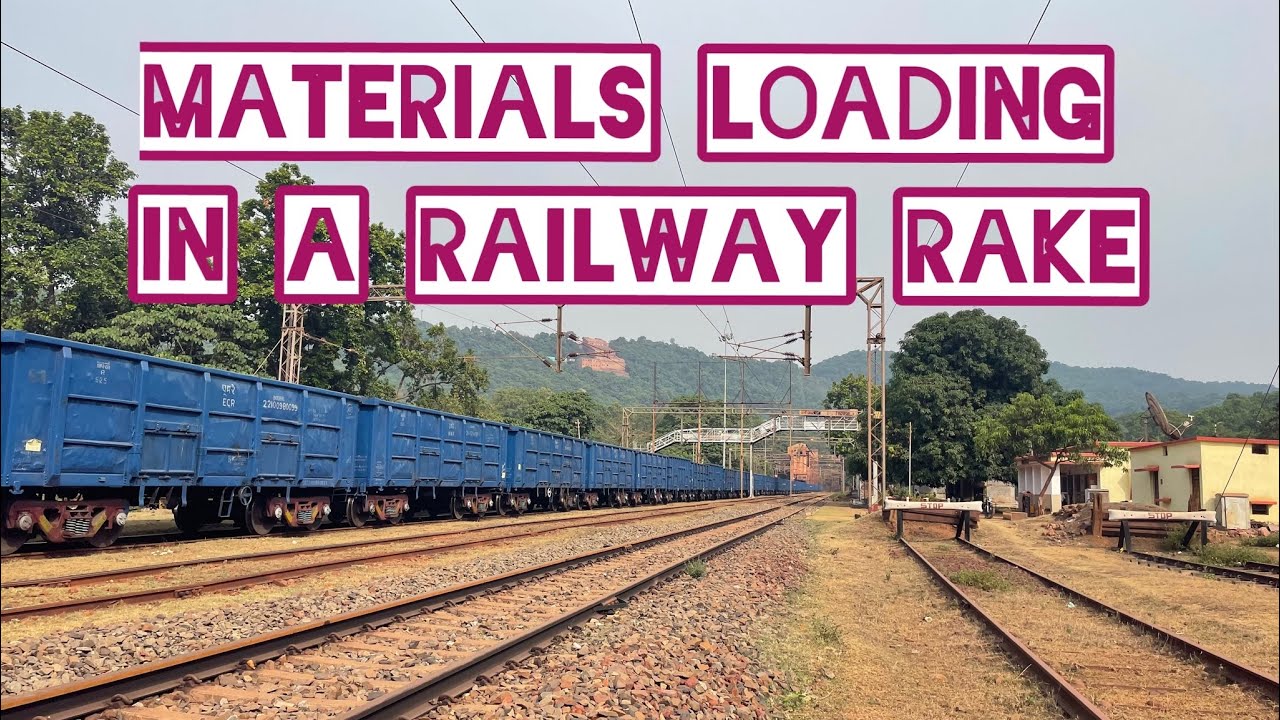 Iron ore mine | railway loading and transportation