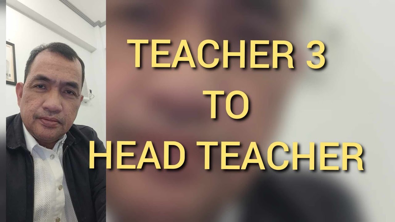 TEACHER 3 PWEDE BA MAGAPPLY NG HEAD TEACHER