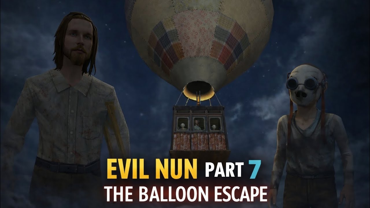 Evil Nun Part 7 | The Balloon Escape #evilnun #gaming#horrorgaming#comady 