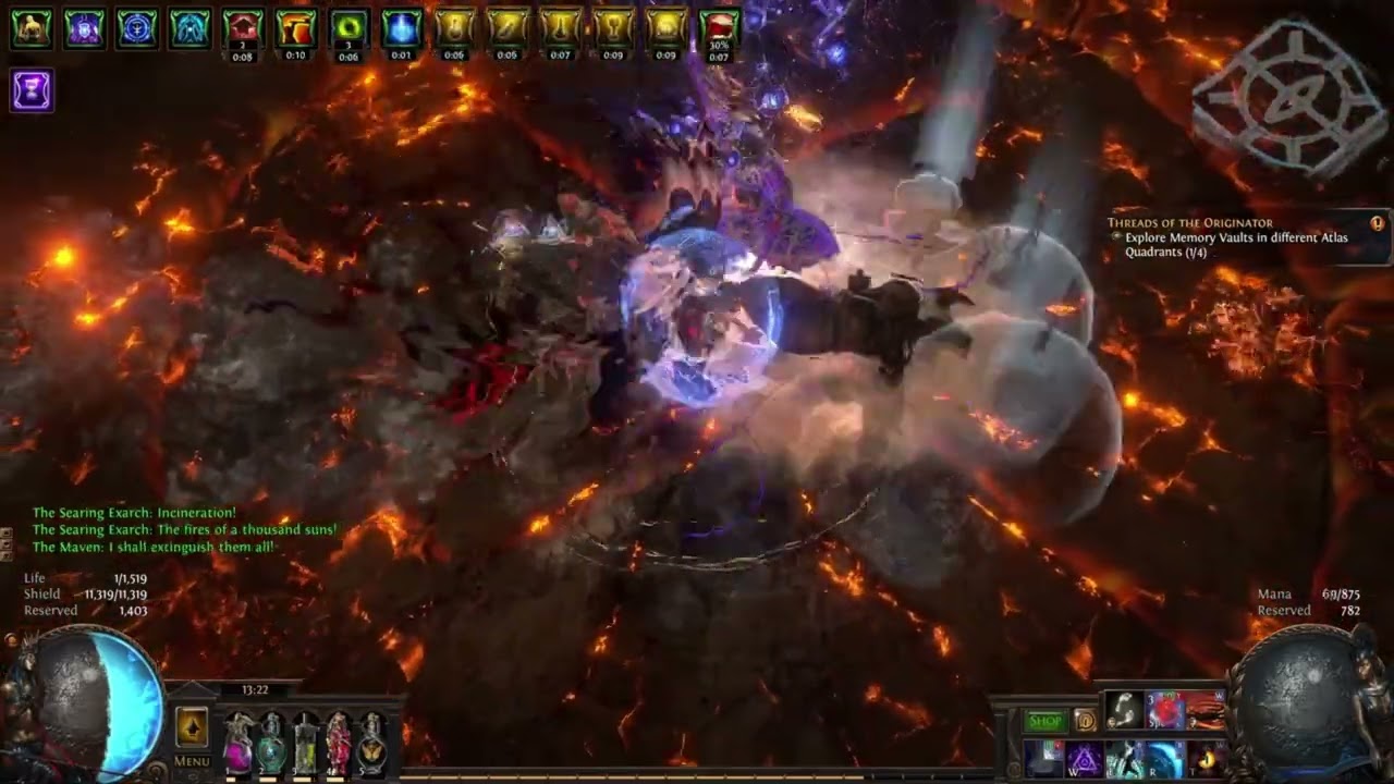 Path of Exile 3.29- Perma Vaal Cold Snap Reliquarian vs Uber Exarch