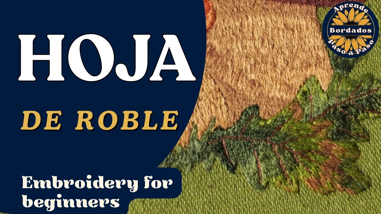 HOJA DE ROBLE | Pintura con Hilos Cuando la música y el bordado se encuentran