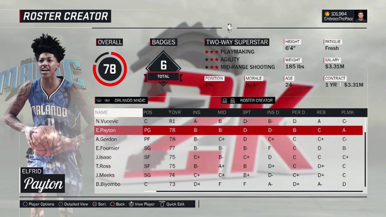 2017 Offseason Roster w/All Rookies AVAILABLE NOW! Full Overview! (NBA 2K17 PS4)