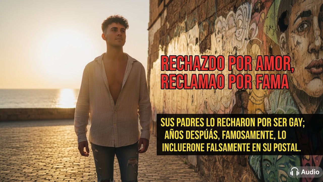 SUS PADRES LO RECHAZARON POR SER GAY; AÑOS DESPUÉS, FAMOSO, LO INCLUYERON FALSAMENTE EN SU POSTAL.