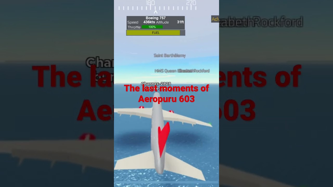 Last moments of Aeroperu flight 603