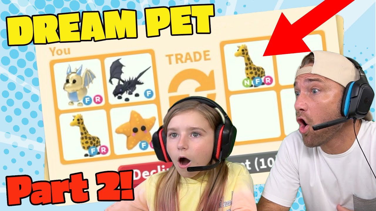 Trading My GOLDEN EGG Pet To Get My DREAM PET! Part 2! Roblox Adopt Me!