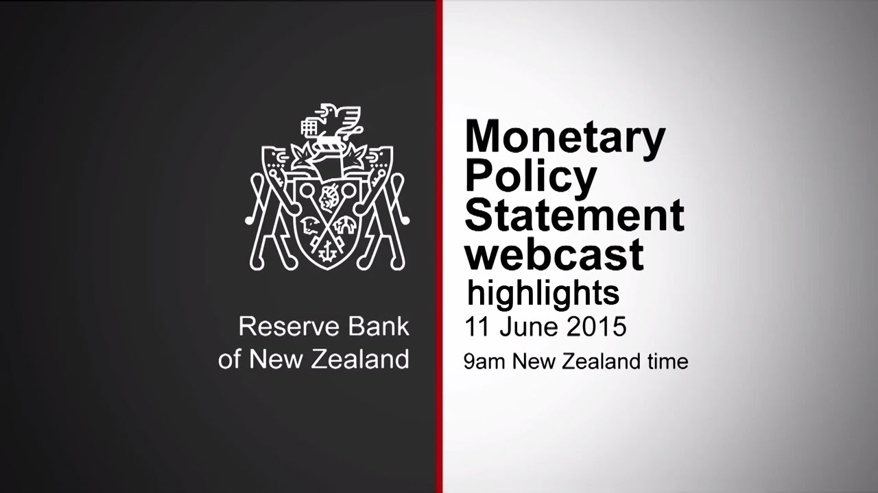 Monetary Policy Statement Highlights 11 June 2015
