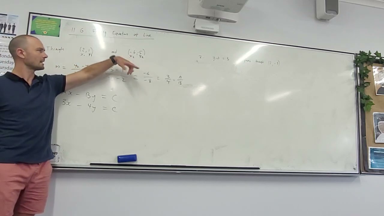 11G Equation of a line in general form