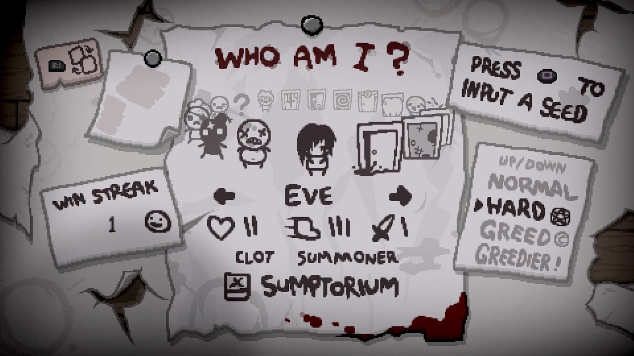 The Binding of Isaac: Unlocking Tainted Eve
