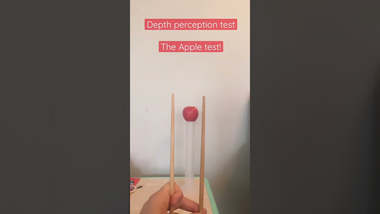 Test depth perception with the Apple test! #shorts