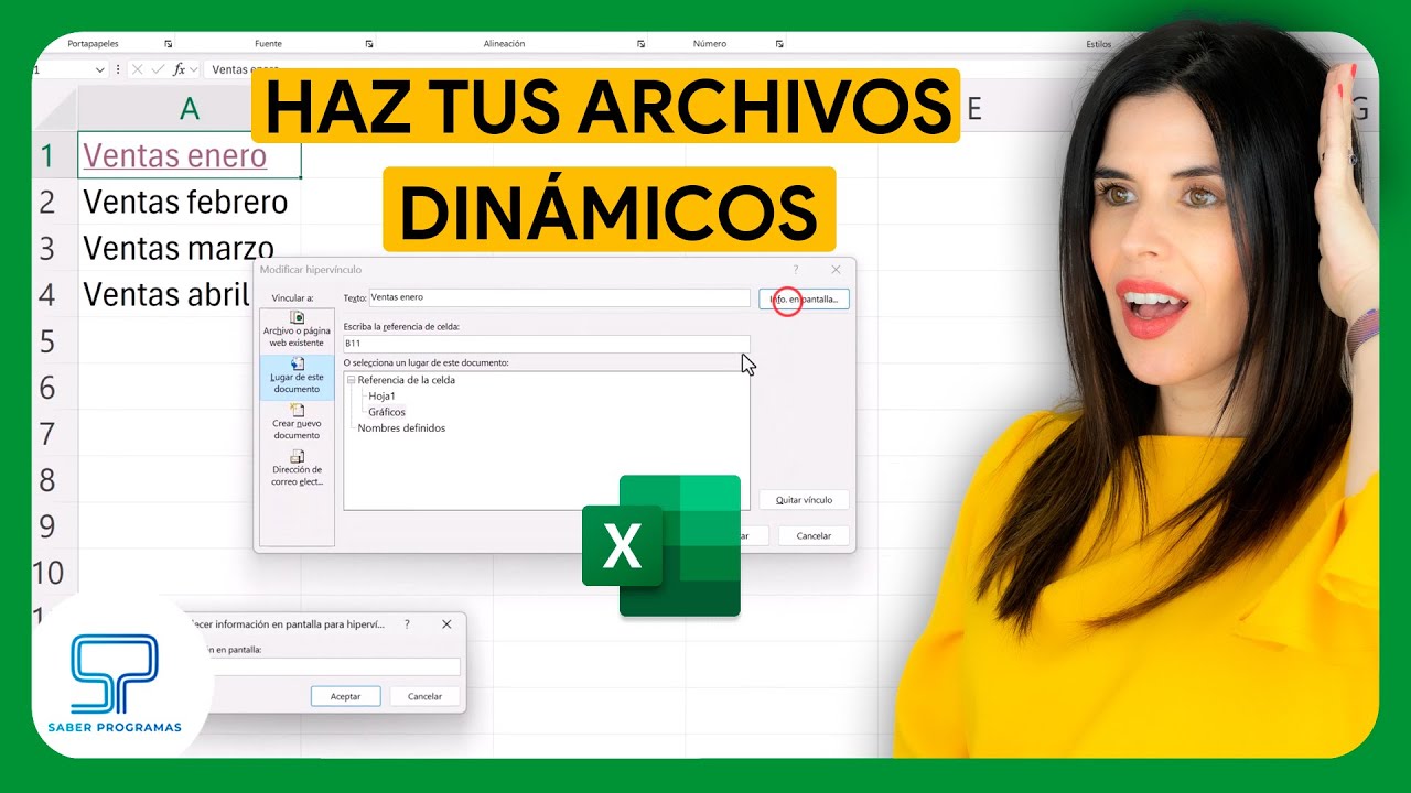 C&oacute;mo crear HIPERV&Iacute;NCULOS entre CELDAS y HOJAS