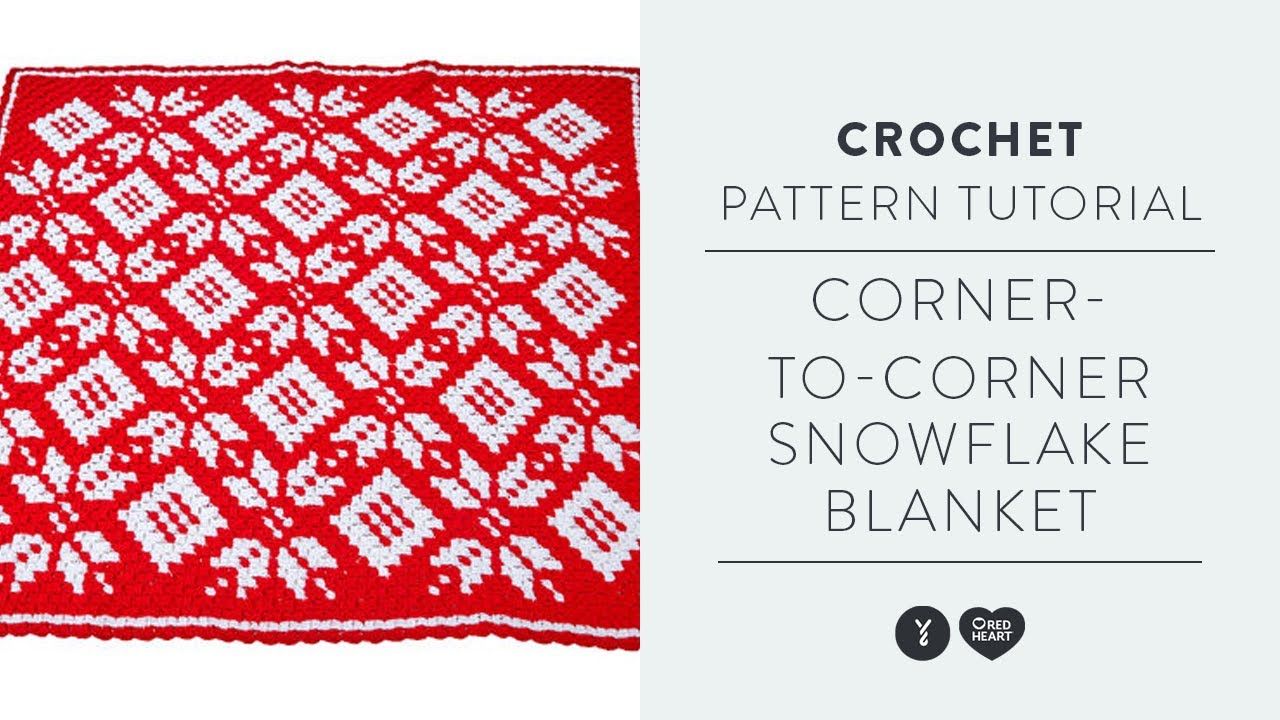Corner to Corner Crochet Blanket Tutorial | With Marly Bird | Snowflake Inspired Design