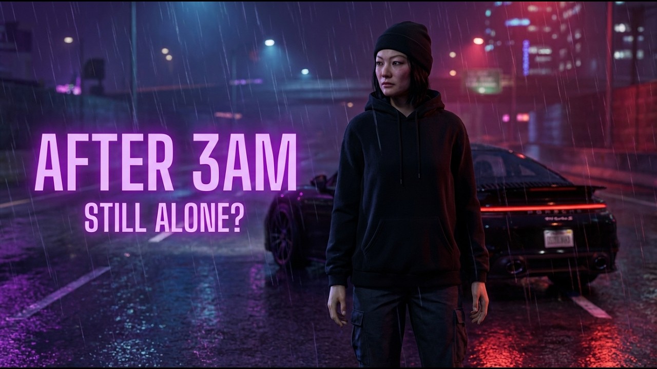 Midnight Rain Drive — Relaxing Lofi for Night Driving