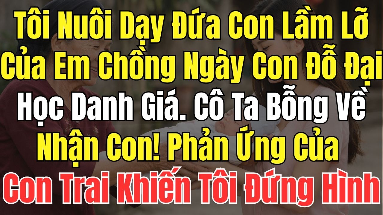 17 Năm Tôi Nuôi Đứa Con Lầm Lỡ Của Em Chồng. Ngày Con Đỗ Đại Học Danh Giá Cô Ta Về Đòi Con Phản Ứng