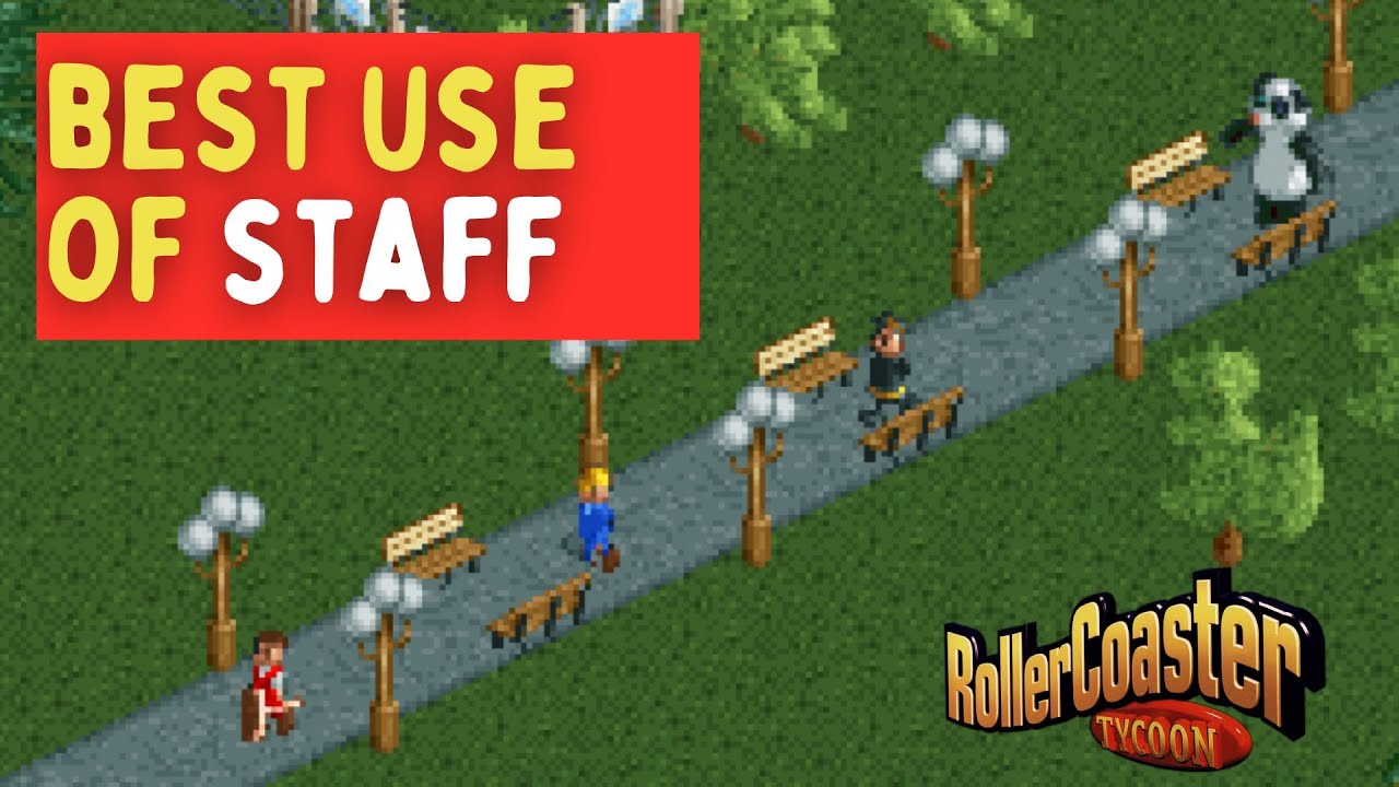 Managing Staff In Rollercoaster Tycoon Classic
