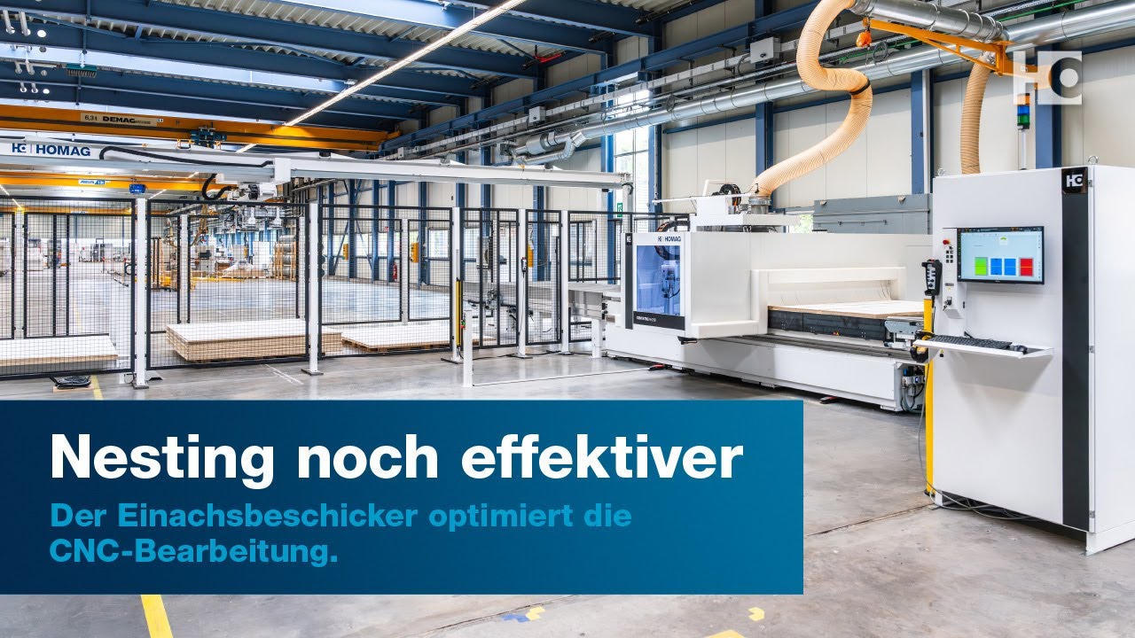 HOMAG Nesting CNC- Bearbeitungszentrum CENTATEQ N-210 mit Einachsbeschicker STORETEQ F-100