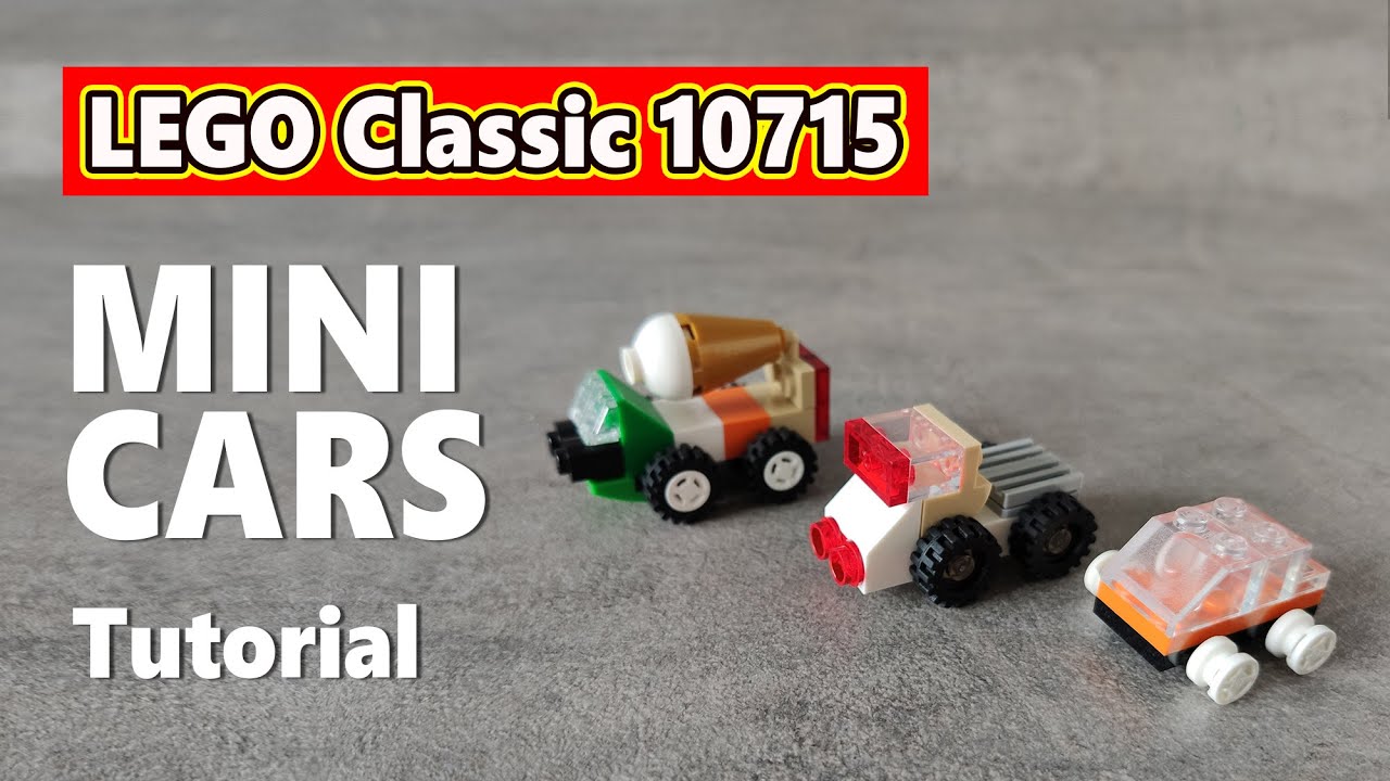 Lego Tutorial MINI CARS (moc) | LEGO Classic 10715