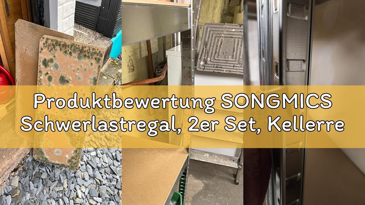 Produktbewertung SONGMICS Schwerlastregal, 2er Set, Kellerregal, Lagerregal, 40 x 80 x 160 cm, Regal