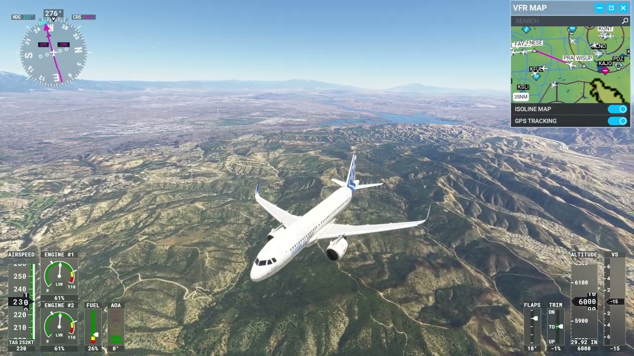 MSFS 2020 A320 from Ontario to Los Angeles (IFR Practice 9070XT)