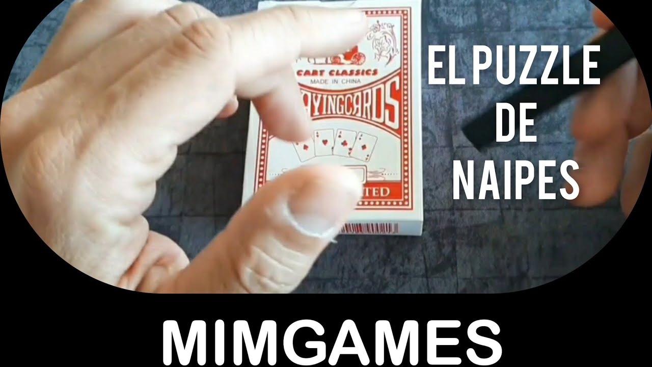 EL PUZZLE DE NAIPES ; prueba escape room casera.