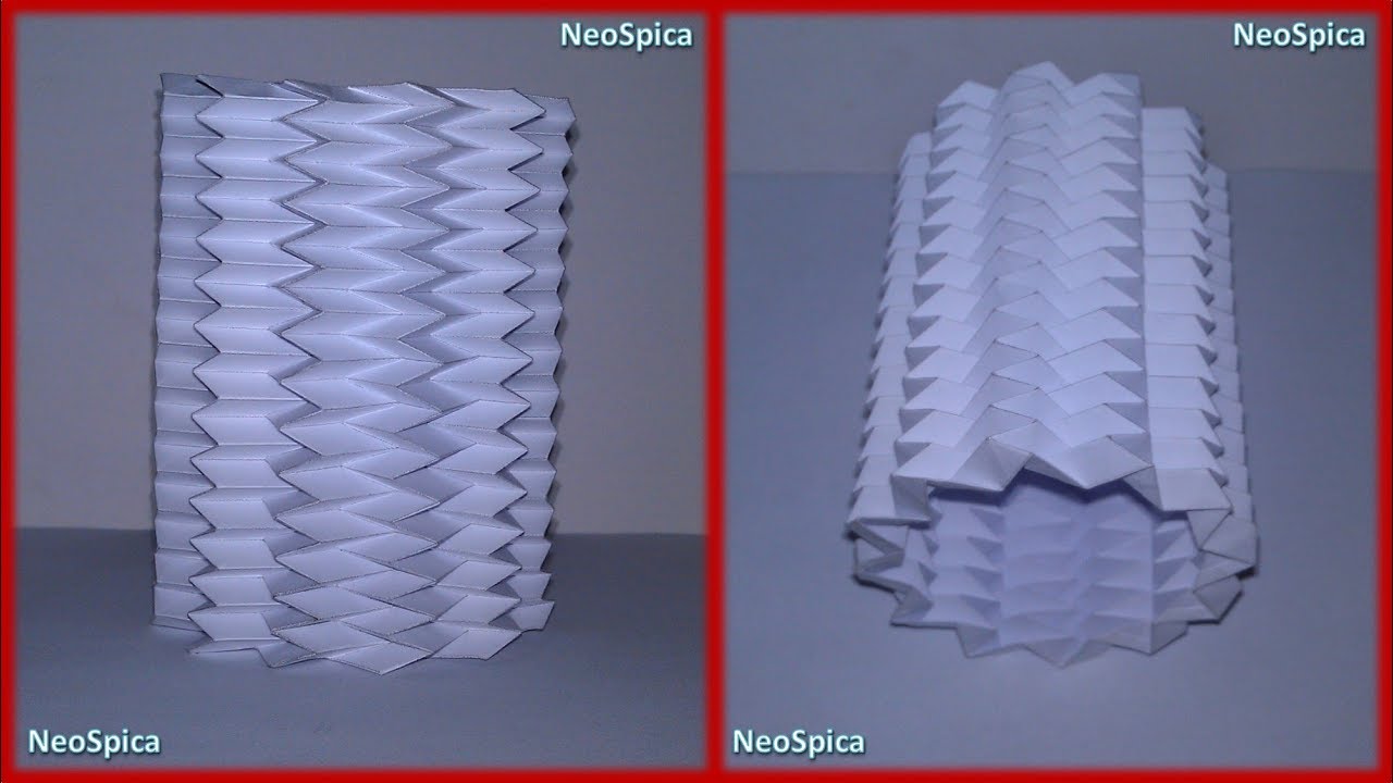 Miura Cylinder Based On Collapsible Tower Dodecagon V3