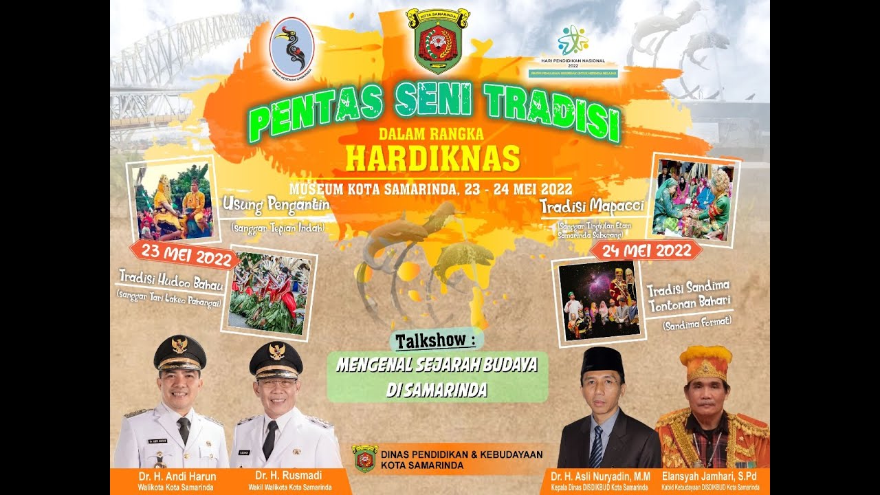 TALKSHOW SEJARAH BUDAYA DI SAMARINDA dan  PENTAS SENI TRADISI