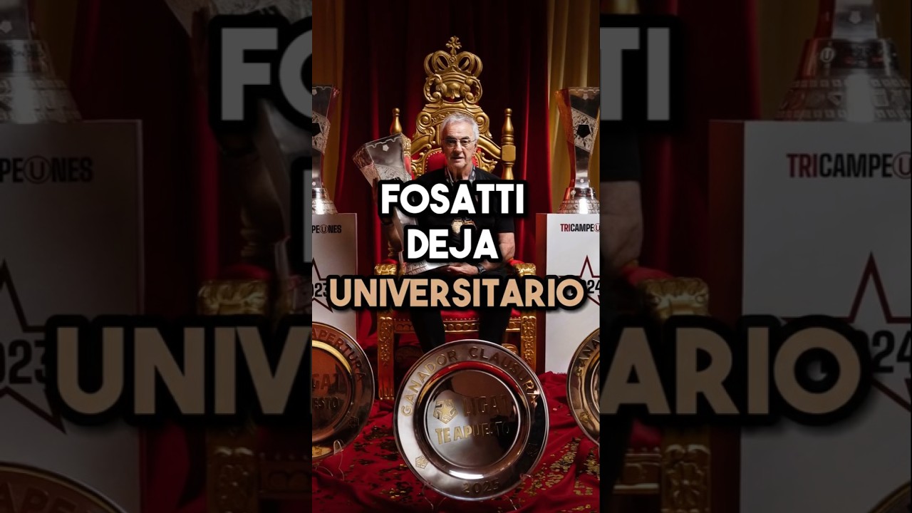 FOSSATI DEJA UNIVERSITARIO DE DEPORTES #futbol #universitariodedeportes #jorgefossati #fossati