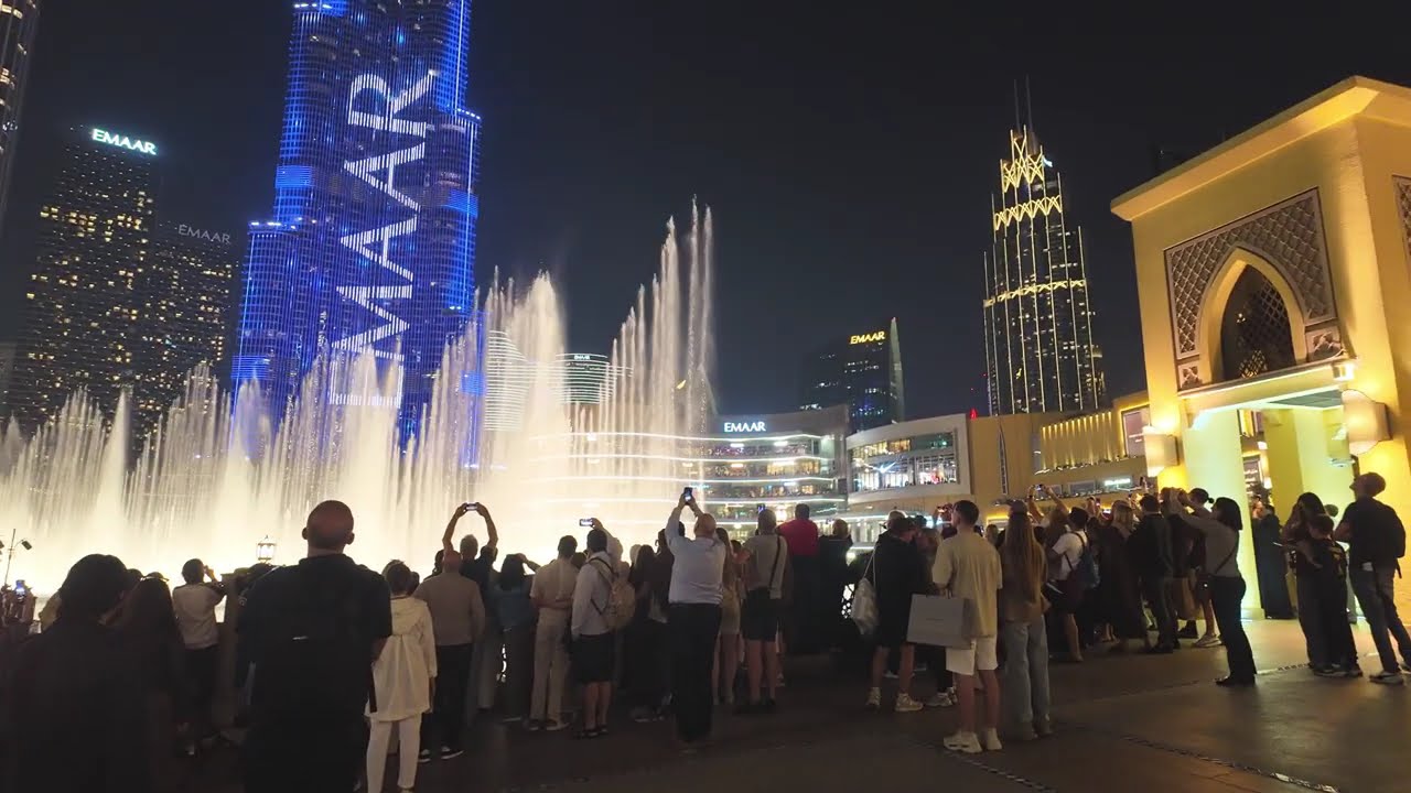 Dubai Fountain Show | Burj Khalifa Lake | Downtown Dubai | sky