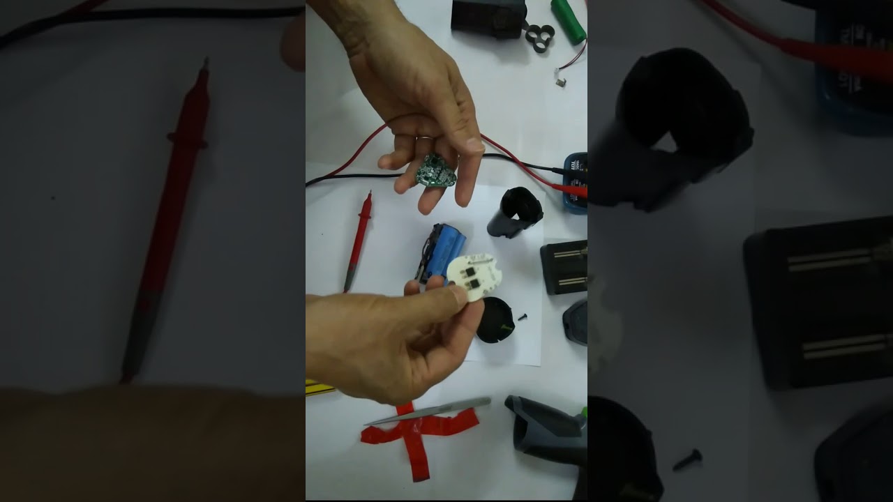 تجديد بطارية الليثيوم لدريل شحن ١٢ فولت How to fix lithium ion battery for charge drill 12 volt