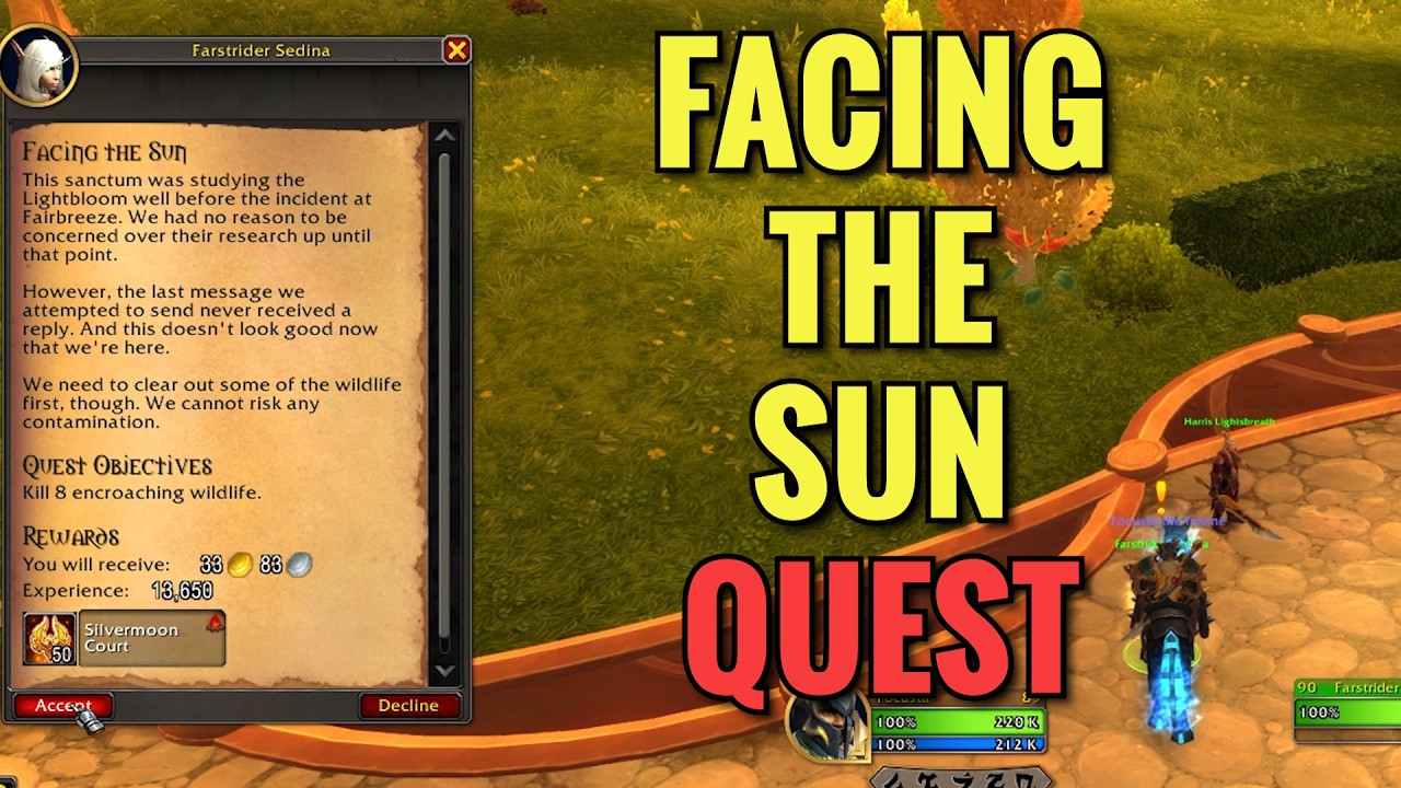 Facing The Sun Quest (WoW Midnight)
