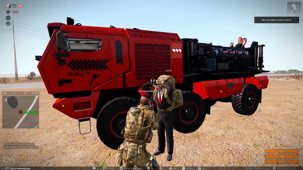[LYL ARMA 3 RP] Ich werd mal mit Julia drüber reden, weil von der hab ich auch Schutz