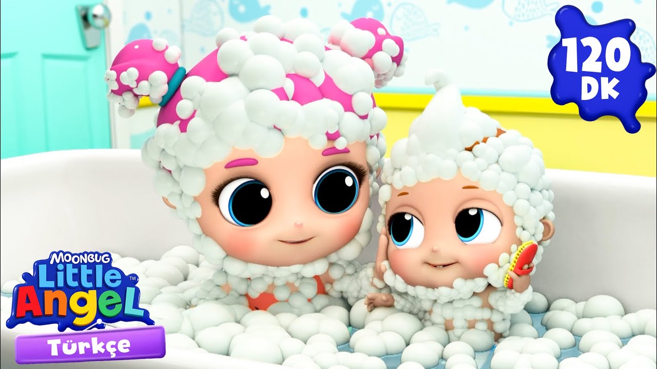 Can Bebek Ablası ve Abisiyle Bıcı Bıcı Yapiyor | Little Angel | Çocuk Çizgi Filmleri | Moonbug Kids