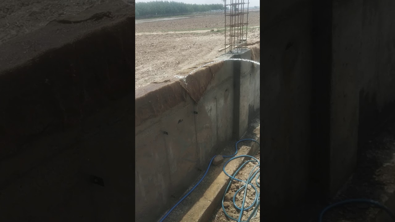 How to curing R.c.c wall in construction site