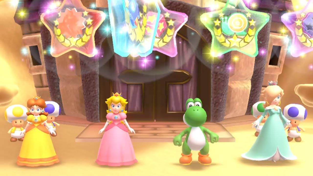 Mario Party 10 Airship Central - Daisy vs Peach vs Rosalina vs Yoshi (Very Hard)