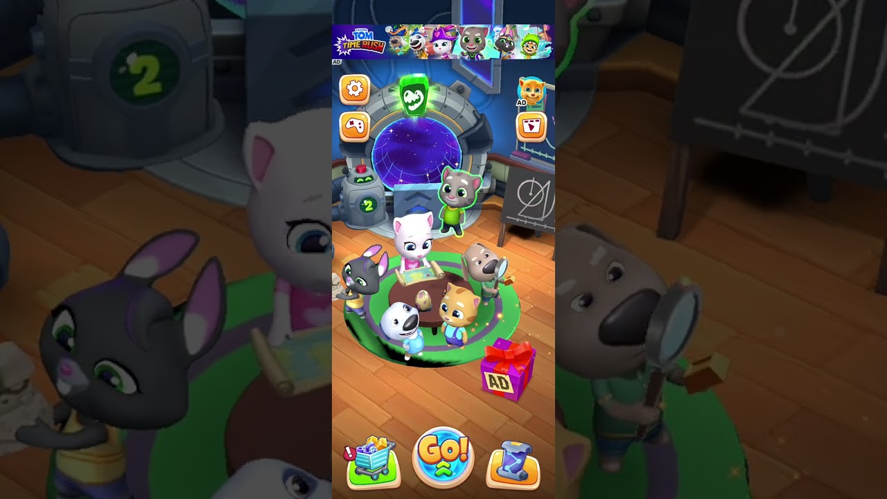 jugando talking Tom Time rush