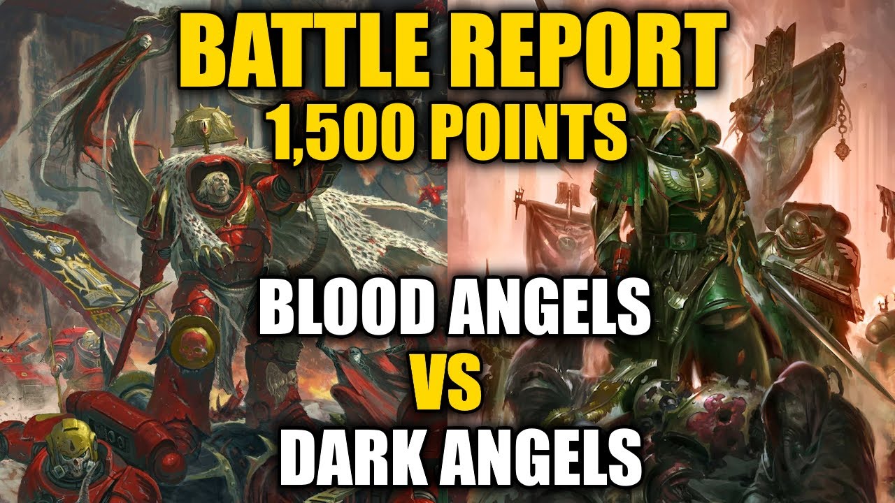 Blood Angels vs Dark Angels Ravenwing 1,500 Points Battle Report #2 | Warhammer 40k 10th Edition