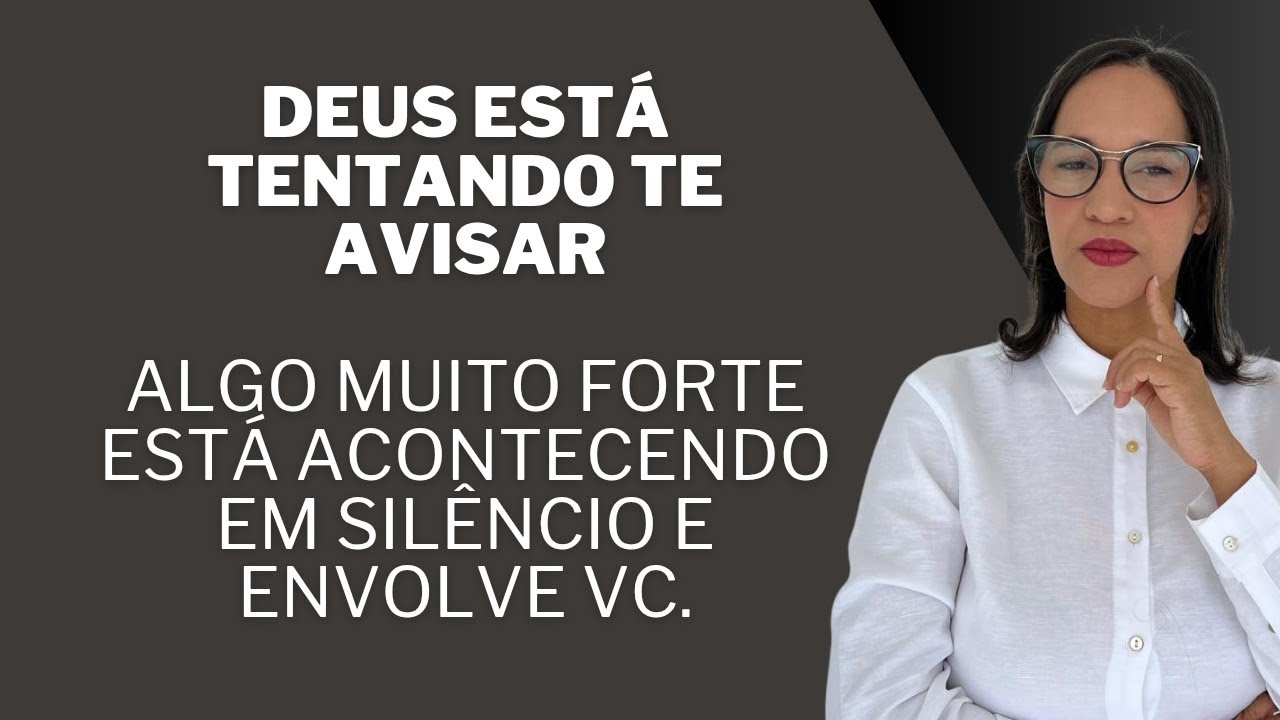 AO VIVO: Deus está tentando te avisar, algo muito forte está acontecendo e envolve vc!