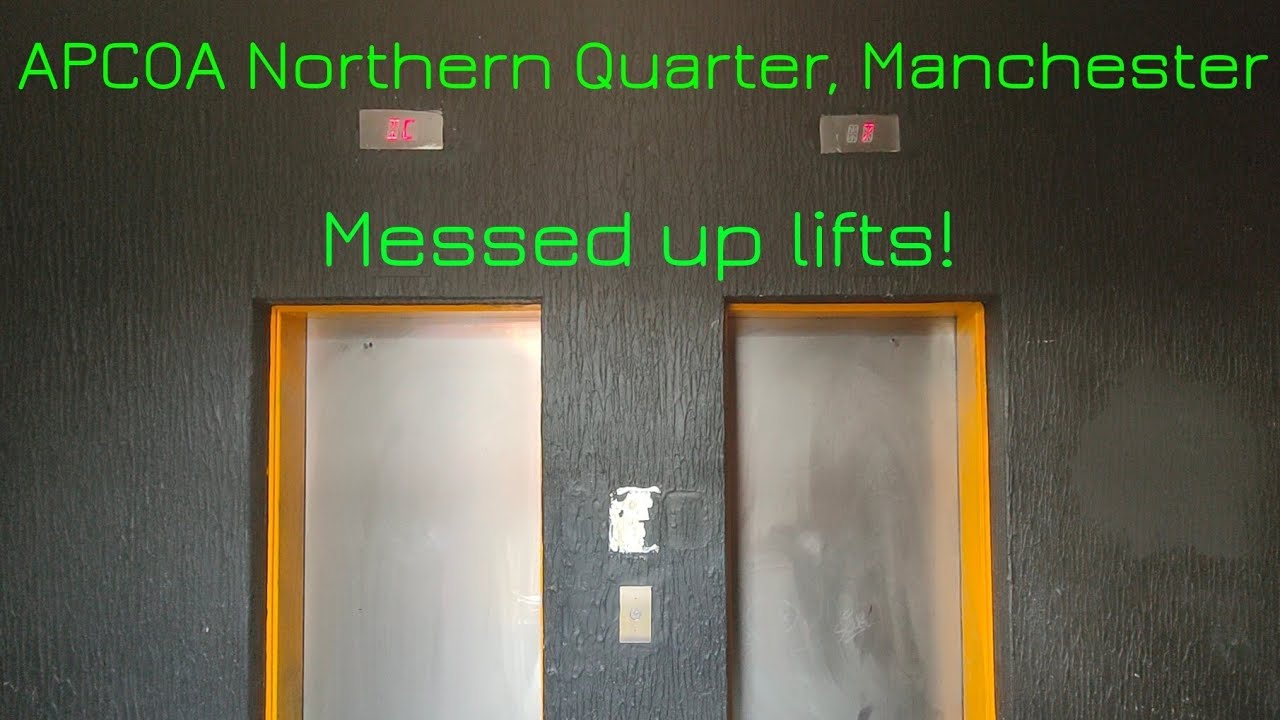 Lifts modded by Thyssen @ APCOA Northern Quarter Manchester (formerly NCP Church Street)