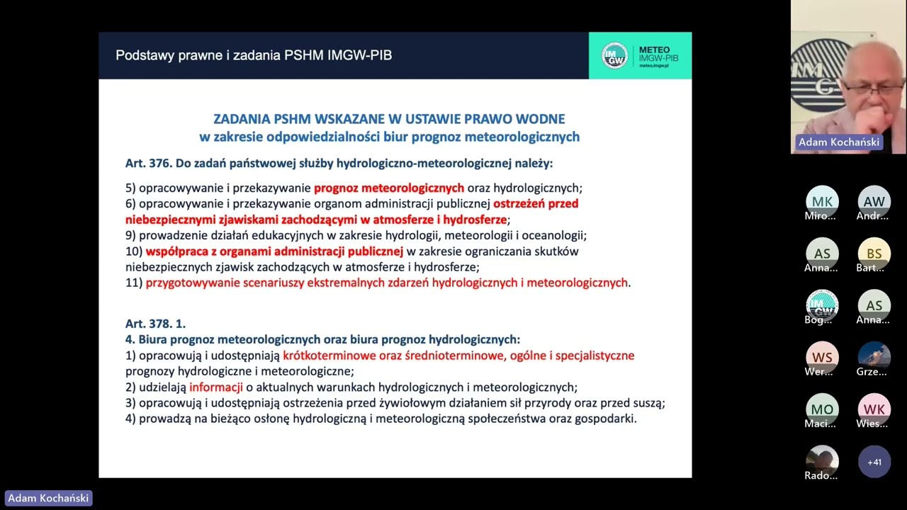 IMGW-PIB CMM: Centrum Modelowania Meteorologicznego w strukturze zadań statutowych IMGW-PIB