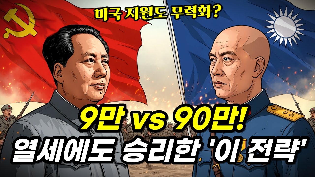 9만 vs 90만, 장제스도 몰랐던 마오쩌둥 승리 공식 3가지 (ft. 중국 내전)